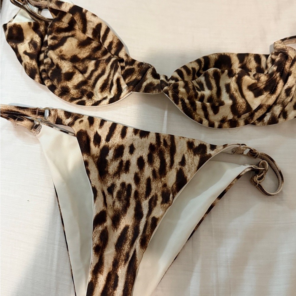 Monday Swimwear Leopard Print Bikini